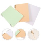 3Pcs Spiral Notebook Plastic Cover Notebook Portable notebooks notebook spiral