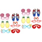 12 pcs  Hawaii Theme Glasses Glasses Photo Props Party Costume Party Cosplay