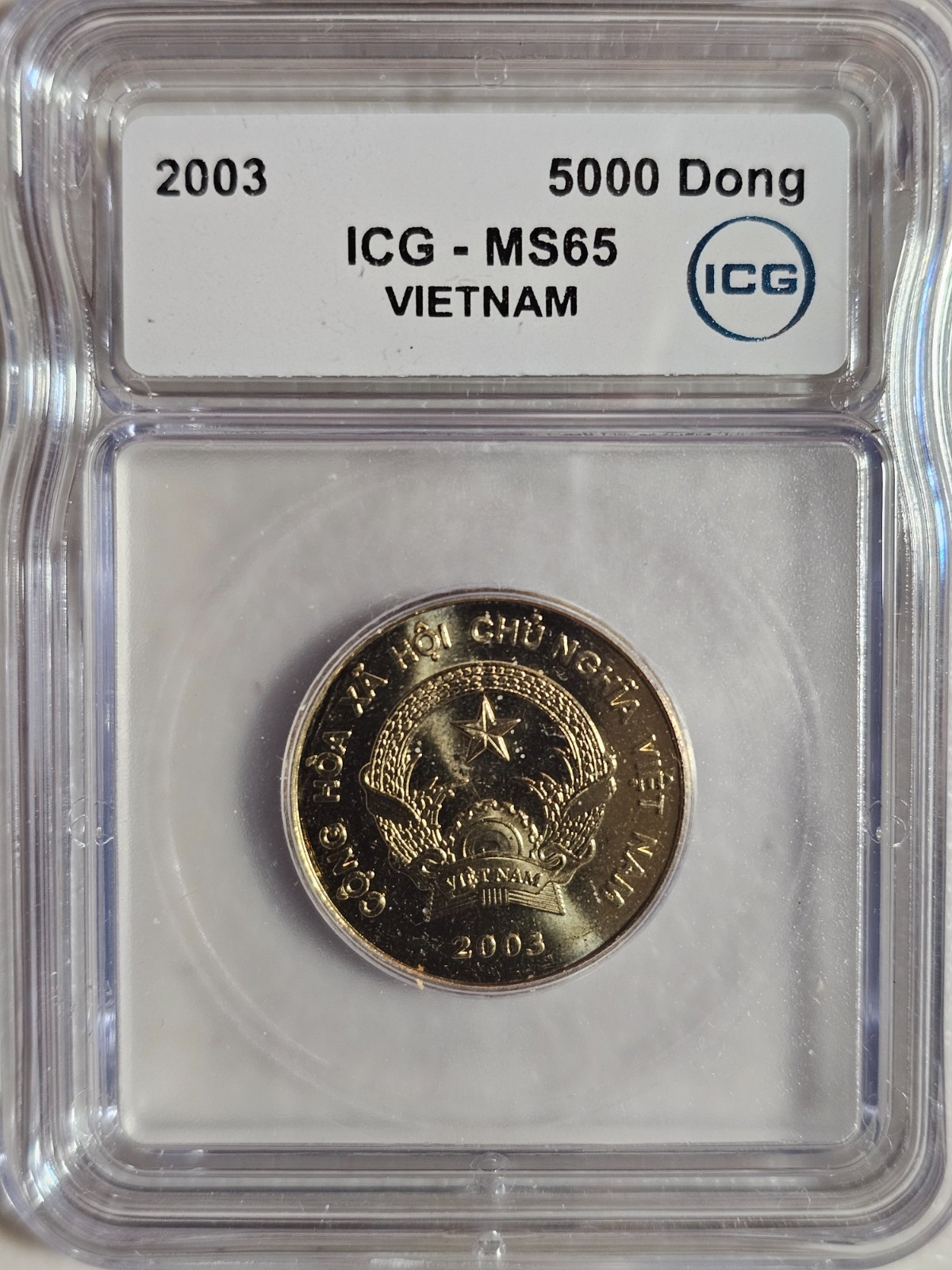 Vietnam 5000 Dong 2003 ICG MS 65