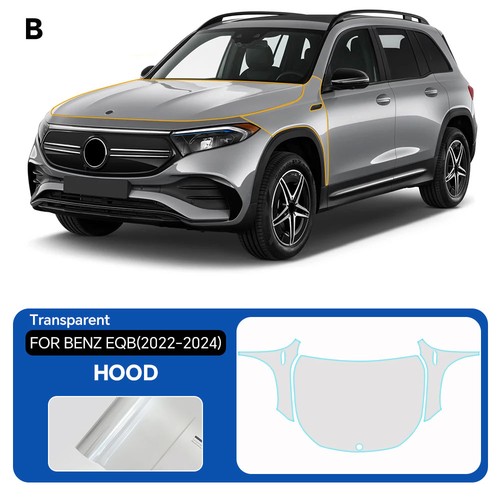 For Benz EQB 2022-2024 Hood Fender Precut Paint Protection Film Clear PPF TPU - Picture 2 of 20