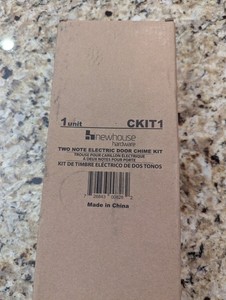 Newhouse Hardware CKIT1 Two Note Electric Door Bell Chime Kit 16v/10 VAC White