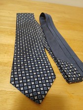 Tommy Hilfiger Tie 100 Silk Made In USA Blue