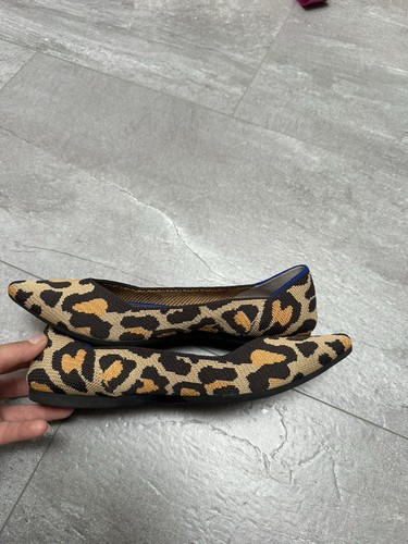 Rothy's The Point Leopard Womens Pointed Toe Ballet Flats Size 8.5 W - Bild 3 von 6