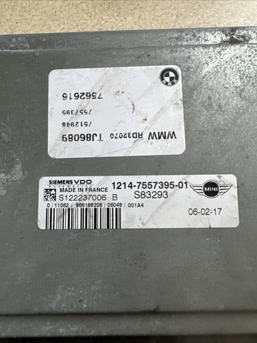 1214-7557395-01 BMW Mini 1.6 Cooper Engine Control Unit ECU S122237006 B 7557395 - Picture 2 of 3