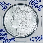 1880 MICRO O BU UNCIRCULATED MORGAN SILVER DOLLAR U.S. MINT RARE KEY DATE 4746