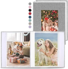 Vivinin 2 Pack Photo Album 4X6, Linen Cover Photo Book, Small Photo Album Book f