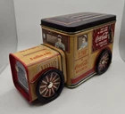 Vintage 1995 Coca-Cola Delivery Truck Collectible Tin w/Wheels & 2 Compartments