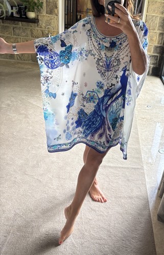 Camilla Franks Short Round Neck Kaftan O/S One Size SRNK White Side Of The Moon - Picture 16 of 20
