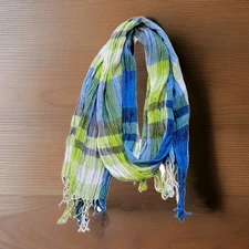 Maurices Mulicolor Plaid Rectangle Scarf 
