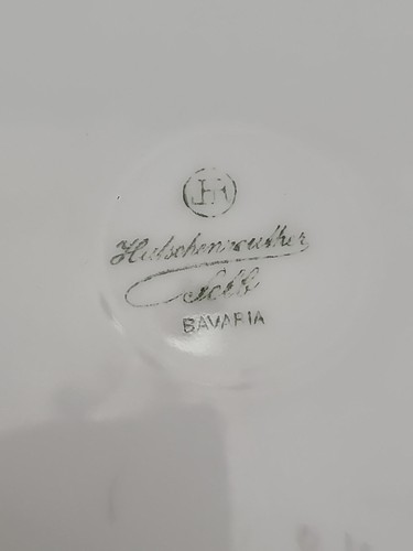 Placa violeta pintada a mano vintage Hutschenreuther Selb Bavaria - años 1910-1930 - Imagen 6 de 8