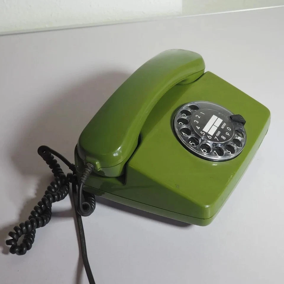 Vintage Wählscheibentelefon FeTAp 791-1 Grün 80er Jahre Retro Bundespost Design - Bild 2 von 4