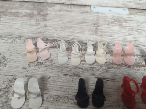 Lot 14 Pairs High Heel Shoes Little Miss Revlon Miss Ginger Toni Vogue Jill Doll - Picture 2 of 7