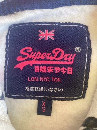 Superdry Size XS Rose Hoodie Women’s Jumper Kangaroo Pocket Cute Warm - Picture 9 of 13