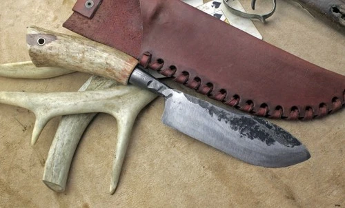 Hand-Forged Nessmuk Skinner Knife Deer Hunter’s Tool Field Dressing Hunting Gear