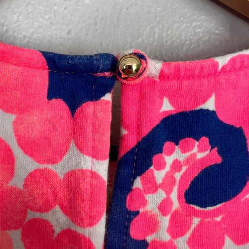 Lilly Pulitzer Mini Donna Dress Tunic Top Ikat Blue Mocean Girls' Size L 8-10 - Picture 7 of 10