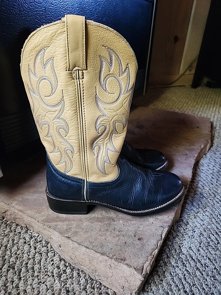 Botas Mujer Durango RD3136 BRONCEADAS y Cuero AZUL MARINO Talla 7 M Foto 3 de 4