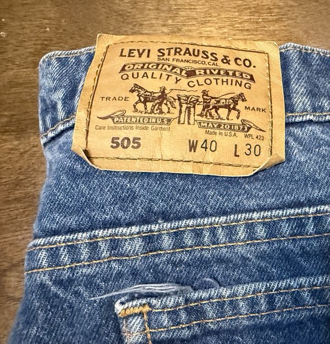 Vintage 90’s Levi’s 505 Orange Tab Jeans Men’s 38x30 Straight Leg Med Wash USA - Picture 3 of 20