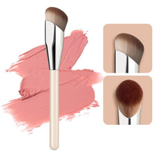 Angled Blush Brush, Face Makeup Liquid Blush Brush for a Sculpted Look, Great fo