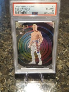 2024 Panini Select WWE #2 Cody Rhodes Color Wheel Case Hit SSP PSA 10 💎