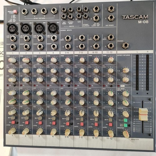 TASCAM M-08 Compact Mixer TEAC Professional Division 12ch AC100V 50/60Hz - Bild 8 von 8