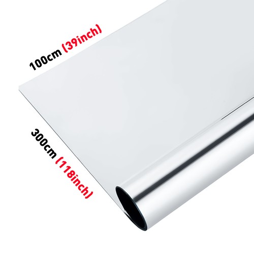 Silvery One Way Privacy Window Tint Film Mirror Reflective Reject 99% UV Glare - Picture 21 of 22