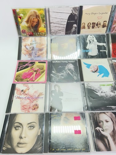 CD Lot Female Vocal Artist 50+ Assorted Music Mix Genre Pop Rock R&B Cases AS-IS - Picture 3 of 19