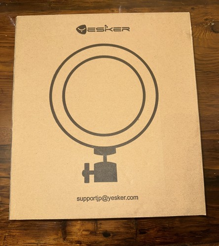 Yesker 10 Inch Desktop Tripod Stand Phone Holder Ring light 3 Light Modes NIB