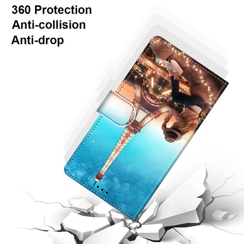 Girl Tower Wallet Phone Case For Google Pixel Honor Magic Huawei Sony Nokia 1S - Picture 12 of 12