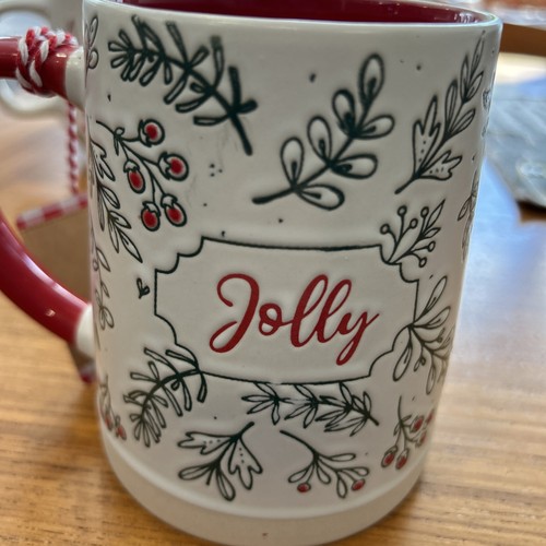 New Global Design Connections Merry&Bright Christmas Holly Mug - Picture 4 of 4