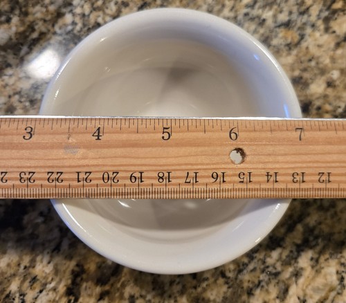 LONGABERGER POTTERY USA Woven Traditions Bowls 4" Ivory Set of 4 - Picture 6 of 7