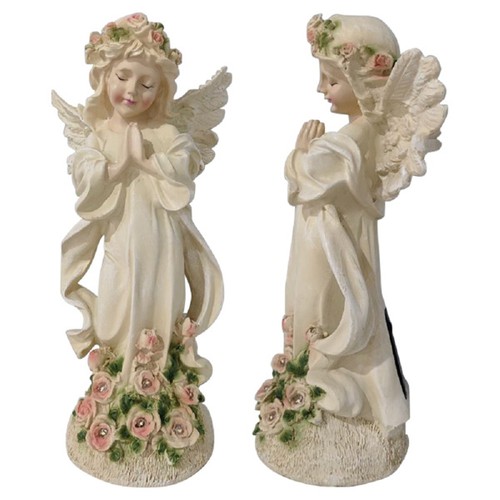 Resin Angel Statue – Illuminated Outdoor Garden Ornament - Picture 3 of 3
