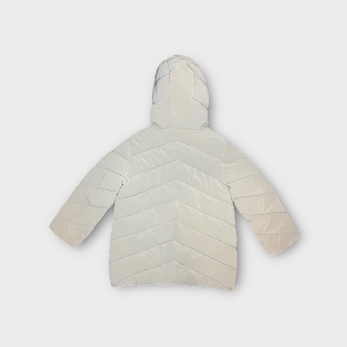 Zara Tan Puffer Coat With Rubberish Detail NWOT - Picture 5 of 8