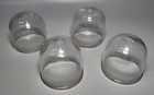 4 x Vintage Small Oval Glass Cloche Display Domes Size 6cm x 6cm Approx 