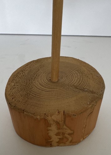 "Señuelo pintado de madera tallada a mano con escultura de pájaro de orilla de 8"" de largo por Walker arte popular" - Imagen 10 de 17