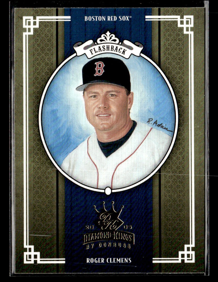 2005 Donruss Diamond Kings #423 Roger Clemens Card Boston Red Sox