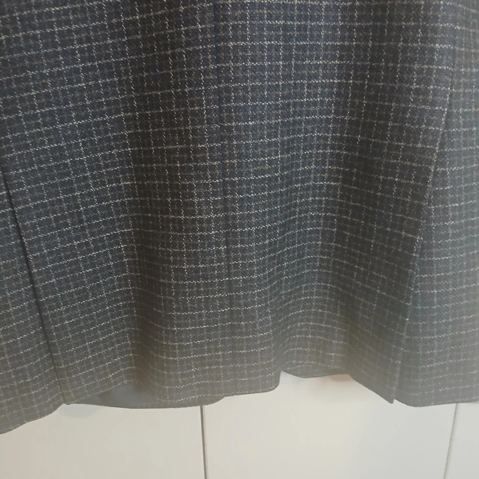 Blazer a Cuadros Marrón Lana Cachemira 42/43R Nuevo de Lote Antiguo Foto 3 de 4