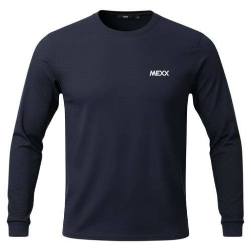 MEXX Herren Pyjama Schlafanzug Rundhals Langarmshirt Nachtwäsche Navy/Karriert - Bild 4 von 25