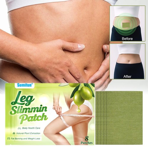 8PCS Cerotto modellante olive riscaldamento coscia brucia grassi massaggio gambe Silm Patch', - Foto 6 di 13