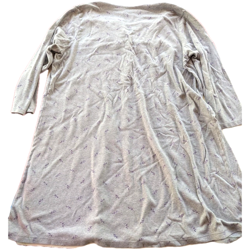 Simply Basic Sleepwear Gray Long Sleeve Shirt Womens 3X - Picture 4 of 5