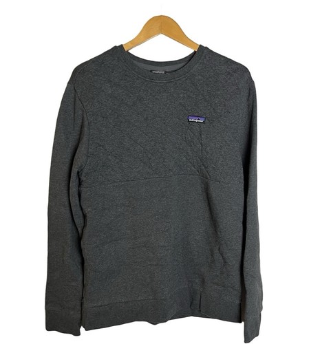 Patagonia Men's Grey Crewneck Sweatshirt Size Medium Outdoor Sustainable Comfort