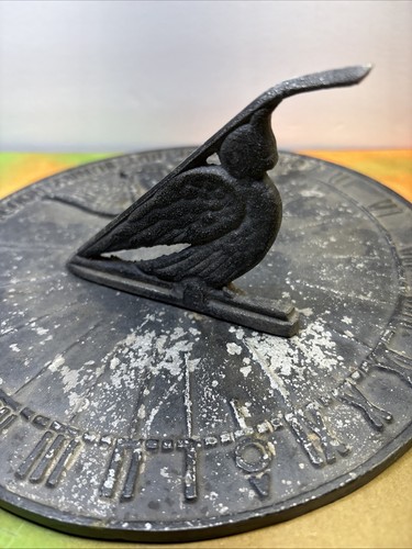 Metal Sun Dial Vintage 9 Inch Diameter. Please See Pics Outdoor Decor - Picture 8 of 11