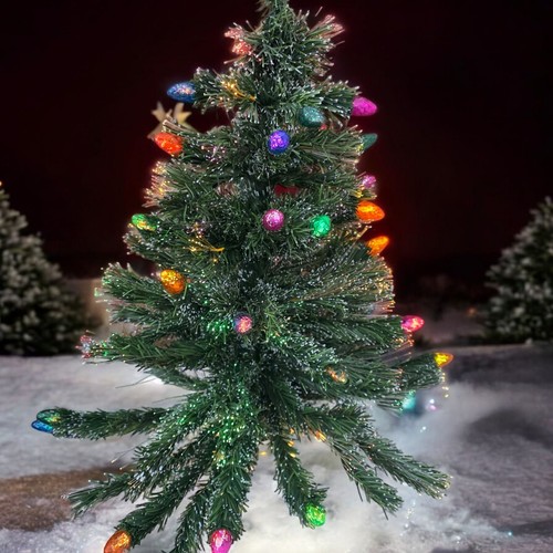 Vtg Yule Rite 36” Fiber Optics Christmas Tree Continuous Changing Lights HOLIDAY - Picture 6 of 10