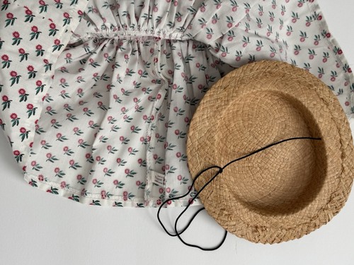 Pleasant Company Addy Summer Dress Straw Hat+Broach American Girl Pleasant Co - Bild 3 von 4
