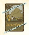1910s Advance Rumely steam engine Oil Pull threshing machinery tin sign