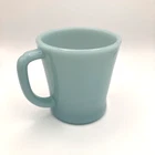 Vintage Fire-King Oven Ware D Handle Delphite Blue Mug #14
