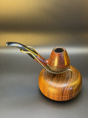 Vintage W.O. Larsen Bent Brandy Tobacco Pipe - Professionally Restored - Picture 3 of 5