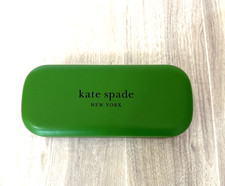 Kate Spade Case green  black Sunglasses Eyeglasses and polka dot cleaning cloth