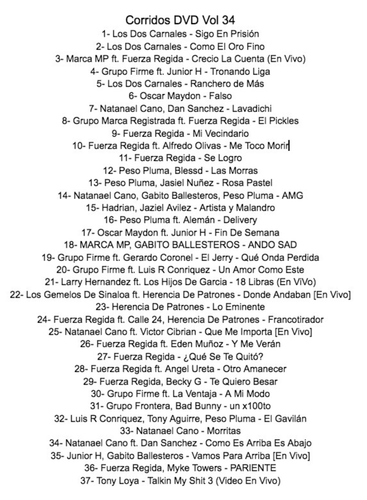 Corridos Tumbados Musikvideos auf DVD - Best of Fuerza Regida - KOSTENLOSER VERSAND! - Bild 13 von 13