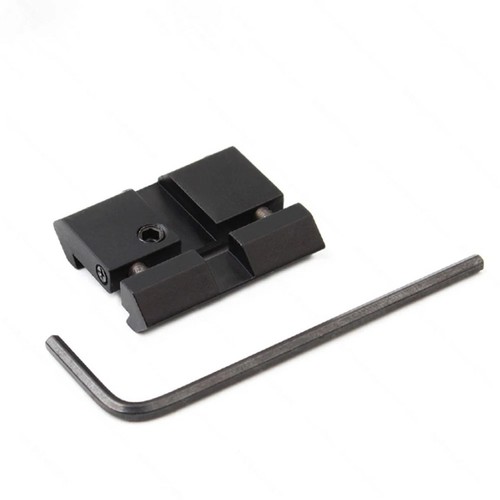 Base de montaje adaptadora de mira telescópica táctica de 2 piezas para rieles Picatinny de cola de milano de 11 mm a 20 mm - Imagen 7 de 10