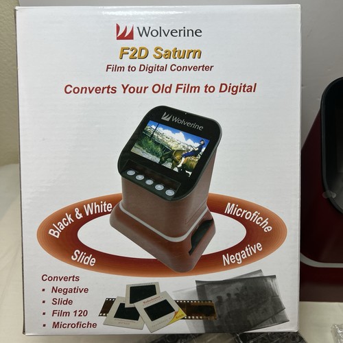 Wolverine F2D Saturn Film To Digital Converter Slide/Negative New Open Box - Picture 11 of 13